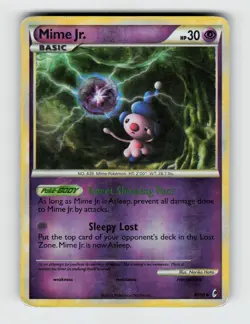 Mime Jr. 47/95 Reverse Holo Uncommon Call of Legends Pokemon 2011 MP - Image 1