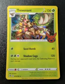 Pokemon Trick-Or-Trade Trevenant Holo Rare Card 015/192 LP - Image 1