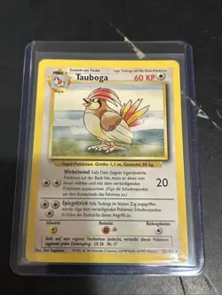 1999 Pokemon Base Set German Pidgeotto Tauboga #22/102 Non-holo Rare LP TCG - Image 1