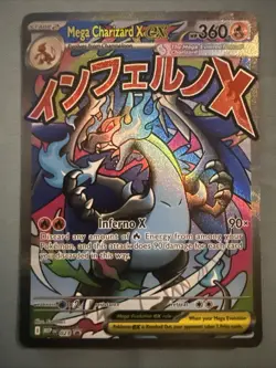 Mega Charizard X ex 023 MEP Black Star Promo Pokemon Phantasmal Flames UPC NM - Image 1