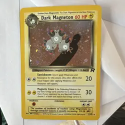 Pokemon TCG Wizards Team Rocket Dark Magneton 11/82 Holo Rare English 60HP Unlim - Image 1