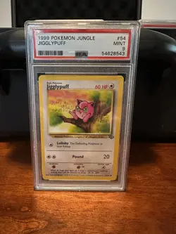 1999 Pokemon Jungle Jigglypuff Unlimited PSA 9 Mint - Image 1