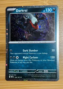 Darkrai 136/197 Obsidian Flames Cosmos Holo NM Pokemon TCG - Image 1