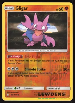 Gligar - 98/214 - Reverse Holo Common - Unbroken Bonds - Pokemon Card - Image 1