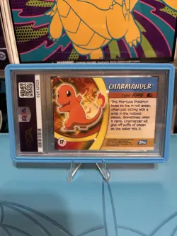 POP 12 2004 Topps Pokemon Advanced Challenge Charmander #17 PSA 10 English - Image 2
