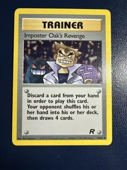 Imposter Oak's Revenge 76/82 - Pokemon Team Rocket LP - Image 1