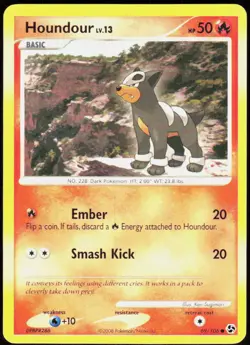 Houndour 69/106 Common Great Encounters Pokemon Lightly Played - Image 1