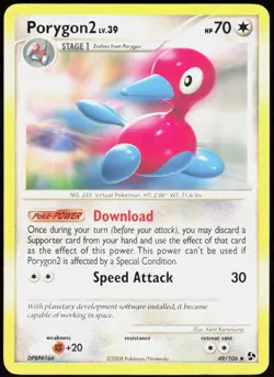 Porygon2 49/106 Uncommon Great Encounters Pokemon Lightly Played - Image 1