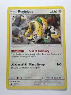 REGIGIGAS 84/111 HOLO RARE CRIMSON INVASION LP POKEMON - Image 1