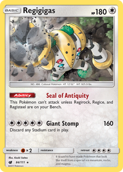 REGIGIGAS 84/111 HOLO RARE CRIMSON INVASION LP POKEMON - Image 3