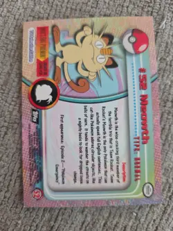 Meowth Topps Pokemon TV Animation Edition Series 1 #52 - Image 2