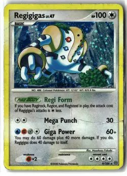 2008 Regigigas ⭐ 9/100 Holo Rare Stormfront Pokemon HP - Image 1