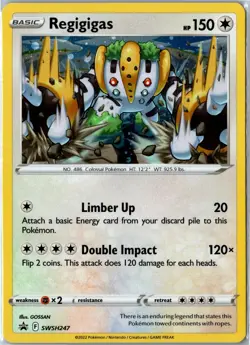 Pokemon Card - Regigigas (Cosmos Holo) SWSH247 Sword & Shield Promo Holo NM - Image 1