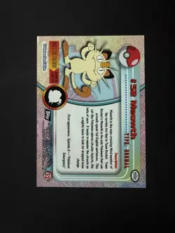 Meowth Topps Pokemon TV Animation Edition Series 1 #52 Non-Holo - Image 2
