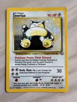 Pokemon Jungle Snorlax 11/64 Holo Rare 1999 WotC – NM/LP – Vintage Original Card - Image 3