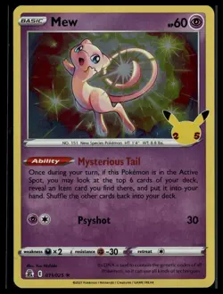 Pokemon 2021 Celebrations #011/025 Mew - Image 1