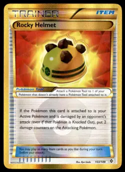 Rocky Helmet 153/149 Secret Rare Boundaries Crossed Pokemon Holo MP - Image 1