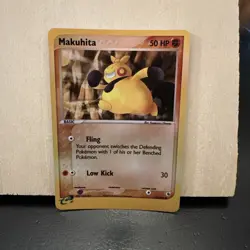 Makuhita 57/109 Ruby and Sapphire Reverse Holo Pokemon Card - Image 1