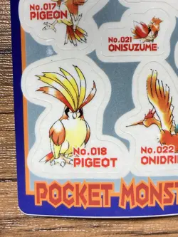 Pokemon Sealdass Sticker Card No.22 Bandai Pocket Monsters 1997 Japan - Image 5