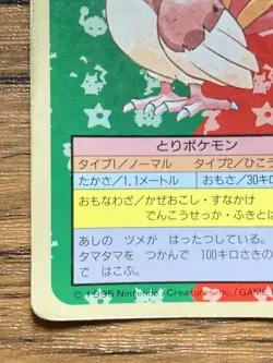 Pokemon Carddass Card Topsun No. 17 Pidgeotto Pocket Monsters Blue Back - Image 5