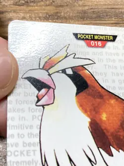 Pokemon Carddass Card Pidgey No.16 Bandai Pocket Monsters Red ver. 1996 - Image 4