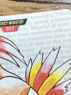 Pokemon Carddass Card Pidgeotto No.17 Bandai Pocket Monsters Green ver. 1996 - Image 5