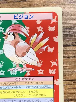 Defective Pokemon Carddass Card Topsun 17 Pidgeotto Pocket Monsters Green Back - Image 5
