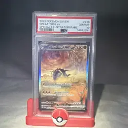 PSA 10 2023 Pokemon TCG SV01 Scarlet & Violet Great Tusk ex 246/198 SIR Holo - Image 3