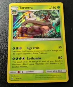 Pokemon Ultra Prism Torterra Holo Rare Card 9/156 LP - Image 1