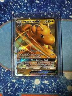 Pokemon Collection Lot Of (9) Holos GX & V Dragonite Unified Minds Pikachu - Image 2