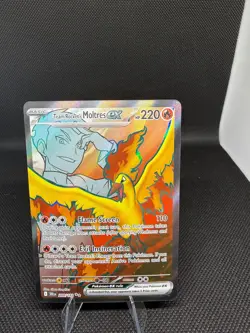 Team Rocket's Moltres ex 208/182 Ultra Rare Destined Rivals Pokemon Holo NM - Image 1