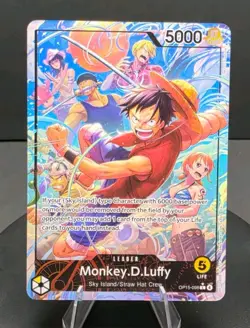 One Piece CCG Monkey D. Luffy OP15-098 Leader Alt Art Foil EN 5000 - Image 1