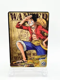 2011 One Piece AR Carddass Monkey D Luffy Wanted No. 02-02 Berry Match Bandai - Image 1