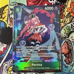 One Piece The Azure Sea’s Seven Perona OP14-033 Alternate Alt Art NM - Image 1