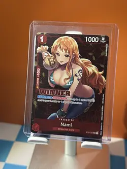 One Piece Card Game - Nami ST01-007, Tournament Pack Vol. 3, Winner Promo - Image 1