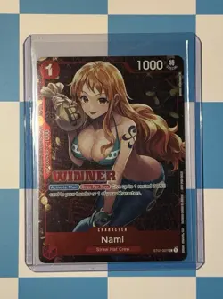 One Piece Card Game - Nami ST01-007, Tournament Pack Vol. 3, Winner Promo - Image 3
