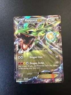 Pokemon TCG Rayquaza EX XY73 XY Black Star Promo 2015 Ultra Rare Card LP - Image 1