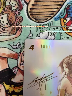 Final Fantasy TCG Card - Yuna Signature - Dreamlike Oceans Foil - 28-111H - Image 4
