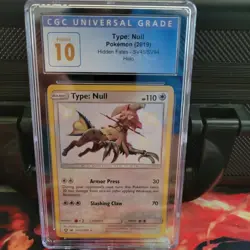 Pokemon TCG Type: Null Hidden Fates SV45/SV94 Holo Rare Card CGC Pristine 10 - Image 1