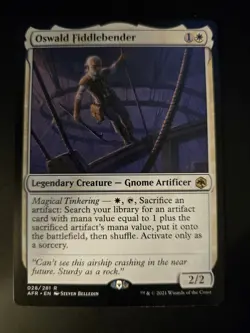 Oswald Fiddlebender NM Adventures in the Forgotten Realms MTG FREE SHIPPING - Image 1