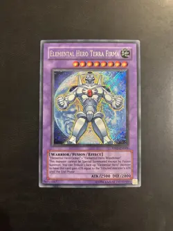 Yu-Gi-Oh! PP02-EN009 Elemental Hero Terra Firma (Unlimited Ed.) Secret Rare, LP - Image 1