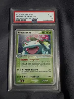 2004 POKEMON EX VENSUAR EX-HOLO FIRE RED & LEAF GREEN EX PSA 5 CERT: 155342686 - Image 1