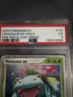 2004 POKEMON EX VENSUAR EX-HOLO FIRE RED & LEAF GREEN EX PSA 5 CERT: 155342686 - Image 2
