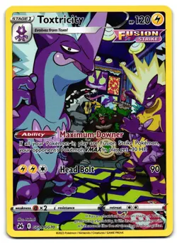Toxtricity GG09/GG70 - 🌊 Crown Zenith Galarian Gallery Pokemon TCG Holo 🖤 - LP - Image 1