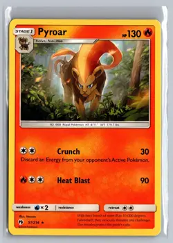 Pyroar 51/214 Rare Lost Thunder Pokemon Near Mint - Image 1