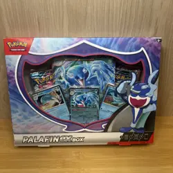 NEW FACTORY SEALED POKEMON TCG SCARLET & VIOLET PALAFIN EX BOX READ - Image 1