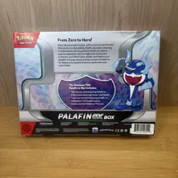 NEW FACTORY SEALED POKEMON TCG SCARLET & VIOLET PALAFIN EX BOX READ - Image 2