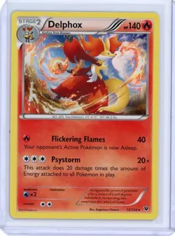 Delphox 13/124 Holo Rare | 2016 Fates Collide | Pokemon KR1 - Image 1