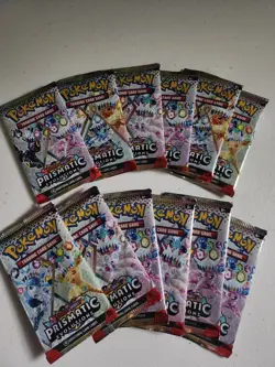 Pokemon TCG Prismatic Evolutions Booster Pack x 1 Factory Sealed Random Art - Image 1