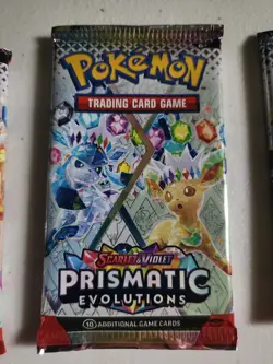 Pokemon TCG Prismatic Evolutions Booster Pack x 1 Factory Sealed Random Art - Image 3
